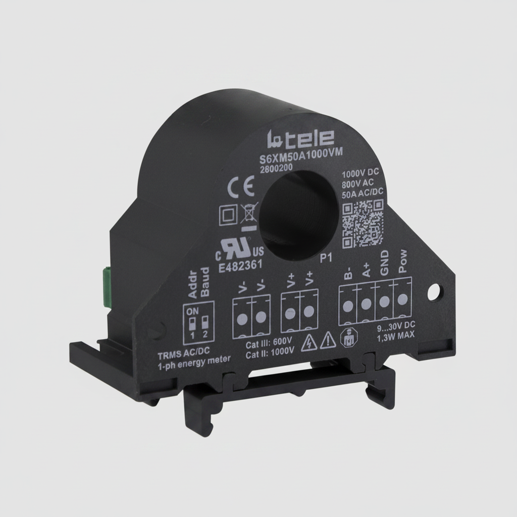 S6XM50A1000VM 1-phasiger Leistungsmesser 50A/1000V ModBus RTU