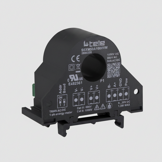 S6XM50A1000VM 1-Phase Power Meter 50A/1000V ModBus RTU