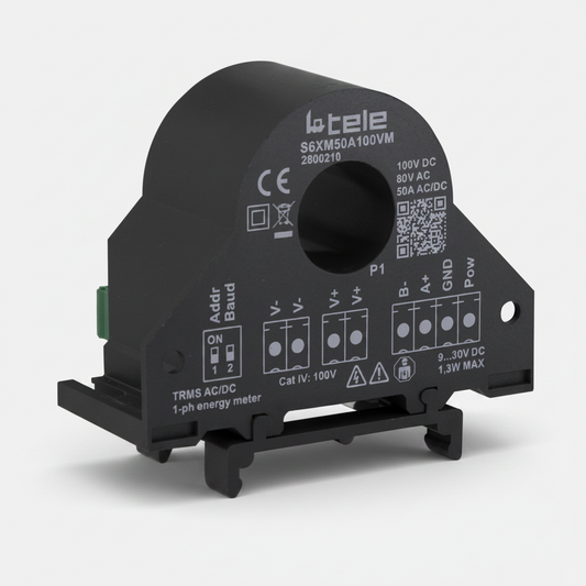 S6XM50A100VM 1-Phase Power Meter 50A/100V ModBus RTU
