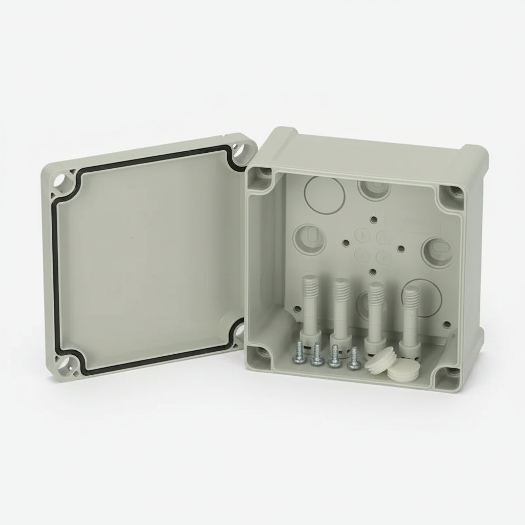 TA111107 FIBOX ABS Wandgehäuse grauer Deckel