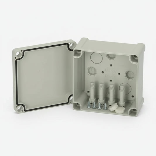 TA111107 FIBOX ABS Wandgehäuse grauer Deckel