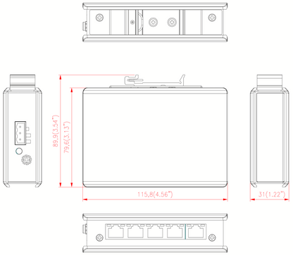 SWITCH 2005TX Unmanged Ethernet Switch
