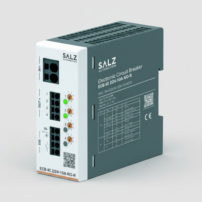 ECB 4C D24-10A-NO-R SALZ 4-kanaliger elektronischer Geräteschutzschalter 24V DC 10A