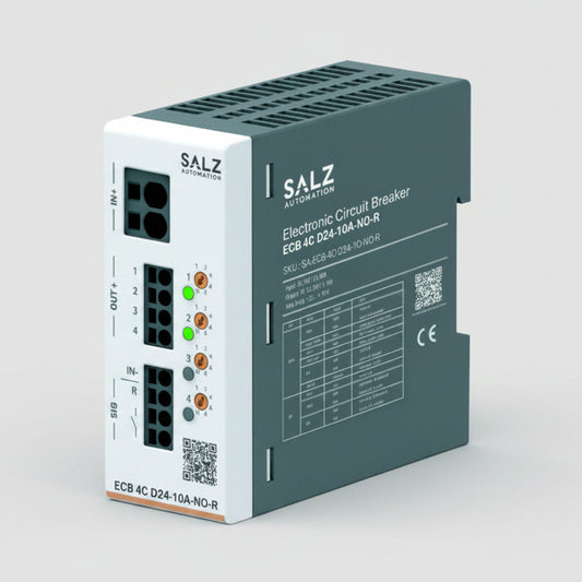 ECB 4C D24-10A-NO-R SALZ 4-kanaliger elektronischer Geräteschutzschalter 24V DC 10A