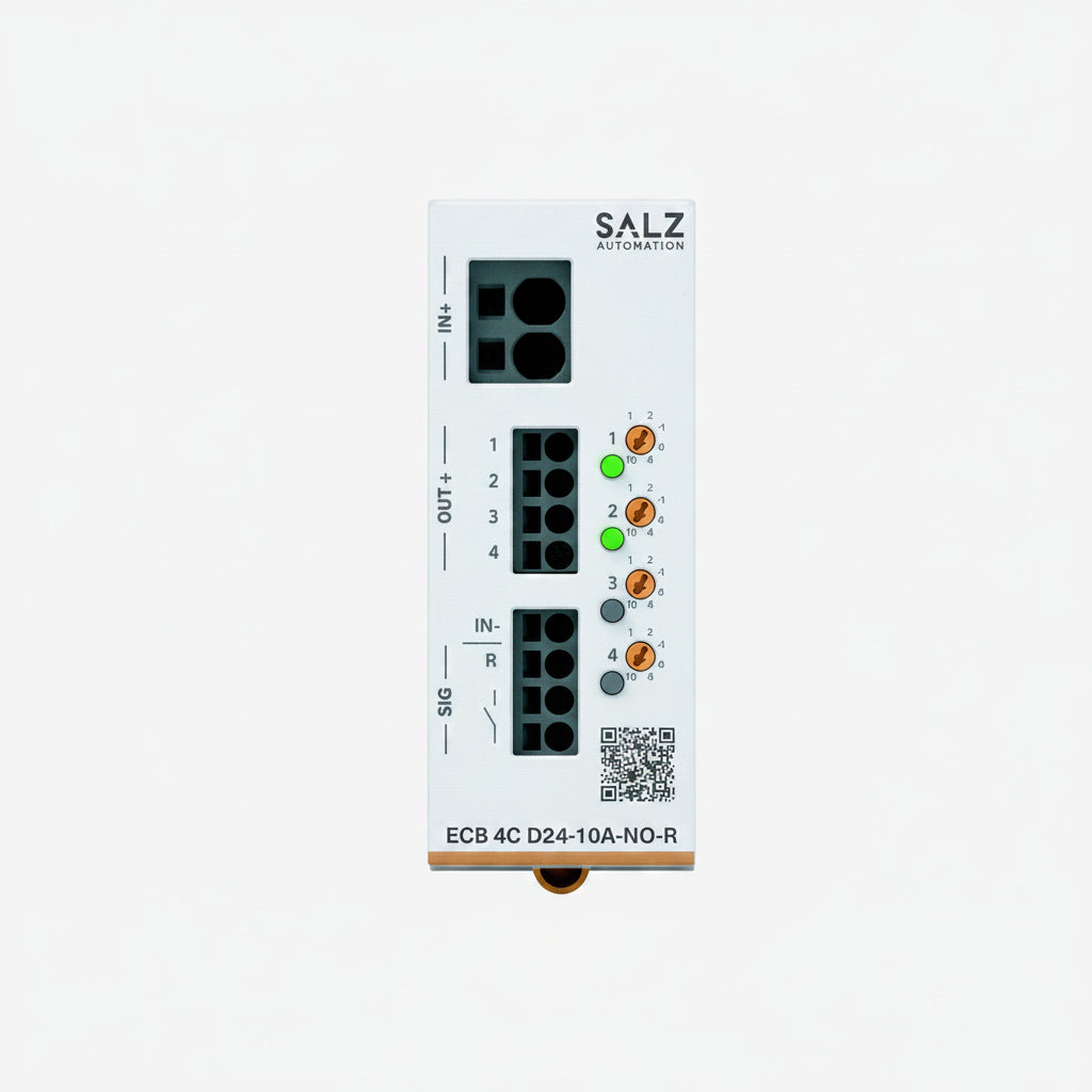 ECB 4C D24-10A-NO-R SALZ 4-kanaliger elektronischer Geräteschutzschalter 24V DC 10A