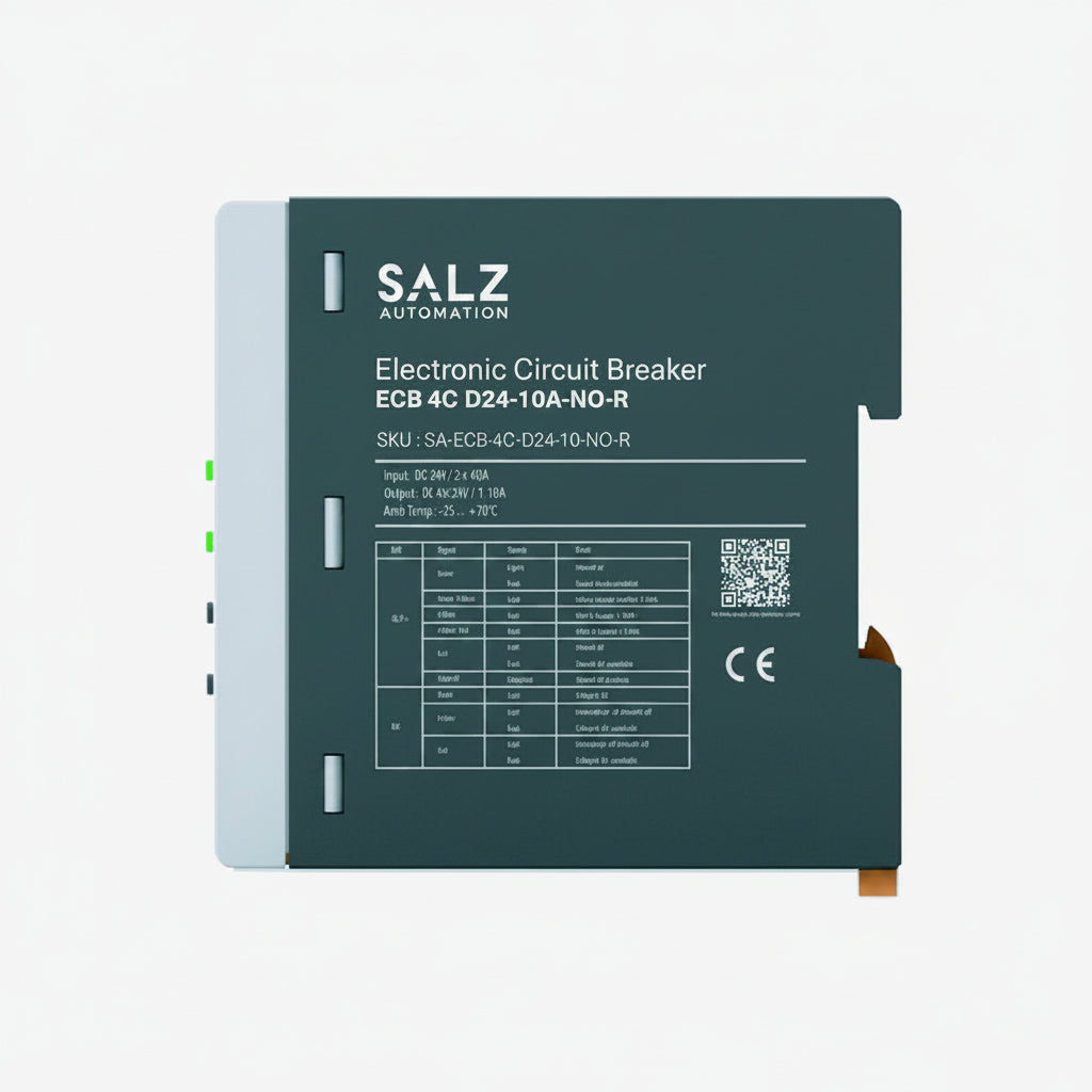 ECB 4C D24-10A-NO-R SALZ 4-kanaliger elektronischer Geräteschutzschalter 24V DC 10A